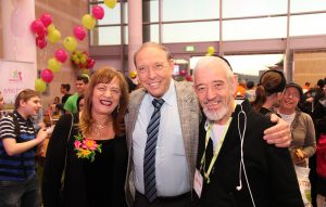 Professor Or, Hannie Or and Chaim Ehrenthal at Zichron Menachem gala party